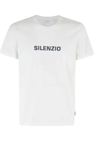 Aspesi Koszulki, Mężczyzna, Biały, M, Len, Silenzio T-Shirt