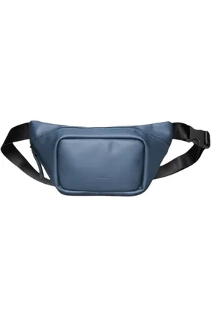 Rains Torebki, Mężczyzna, Niebieski, ONE SIZE, Poliester, Mini Mesh Bum Bag