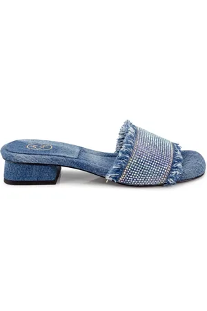Ash Buty, Kobieta, Niebieski, 39 EU, Denim, Denimowe Czółenka na Obcasie typu Mules