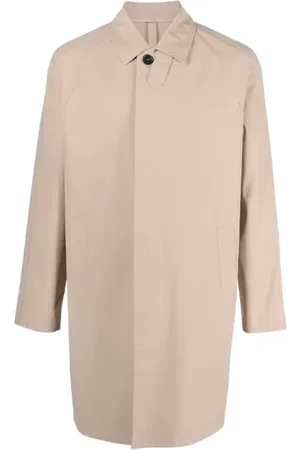 Harris Wharf London Płaszcze, Mężczyzna, Beżowy, 2XL, Poliester, Parka do kolan