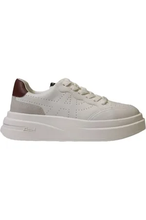 Ash Buty, Kobieta, Biały, 39 EU, Skóra, Skórzane sneakersy Bordeaux
