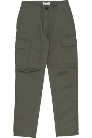 Caterpillar Spodnie, Mężczyzna, Zielony, W33, Bawełna, Spodnie Cargo Slim Fit Ripstop