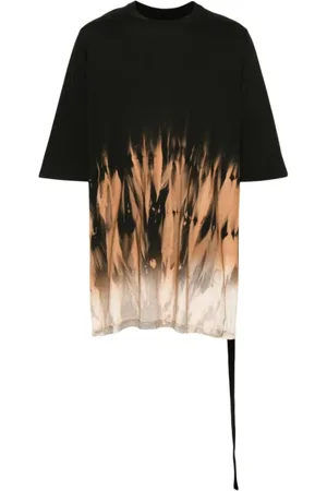 Rick Owens Koszulki, Mężczyzna, Czarny, M, Bawełna, Jumbo T-shirt z krótkim rękawem