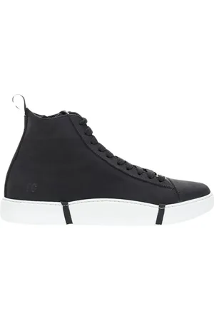 Roberto Cavalli Buty, Kobieta, Czarny, 36 EU, Skóra, Czarne skórzane sneakersy