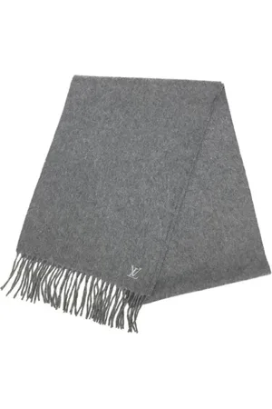 LOUIS VUITTON Pre-owned, unisex, Szary, ONE SIZE, Kaszmir, Pre-owned Cashmere scarves