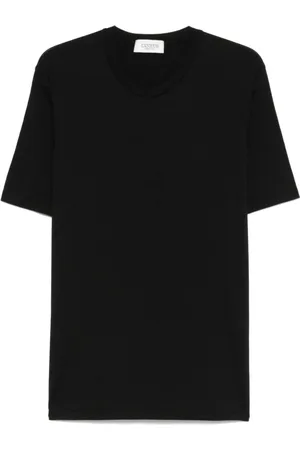 LANEUS Koszulki, Mężczyzna, Czarny, L, Czarne T-shirty i Pola