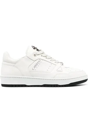 Roberto Cavalli Buty, Mężczyzna, Beżowy, 44 EU, Skóra, Beżowe skórzane sneakersy casual
