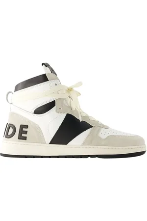 Rhude Buty, Mężczyzna, Biały, 40 EU, Skóra, Rhecess Hi Sneakers