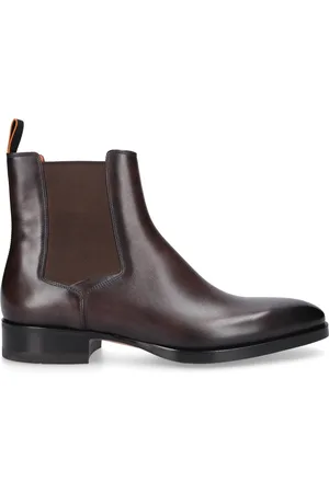 santoni Buty, Mężczyzna, brązowy, 44 EU, Botki Chelsea Libra ze skóry cielęcej