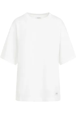 Saint Laurent Koszulki, Mężczyzna, Biały, S, Basic T-Shirt