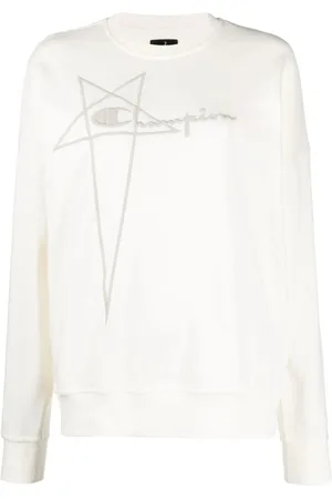 Rick Owens Bluzy, Kobieta, Beżowy, S, Bawełna, Champion Hoodie