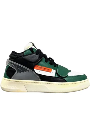 RUN OF Buty, Mężczyzna, Wielobarwność, 40 EU, Skóra, Skórzane sneakersy Legend Three