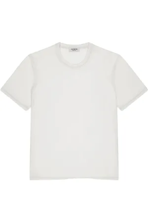 LANEUS Koszulki, Mężczyzna, Biały, S, Białe T-shirty i Pola