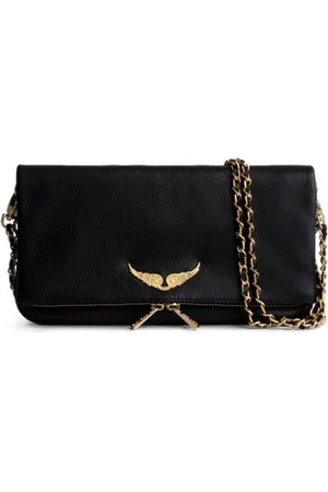 Zadig & Voltaire Torebki, Kobieta, Czarny, ONE SIZE, Torebka z grubej skóry Noir Gold