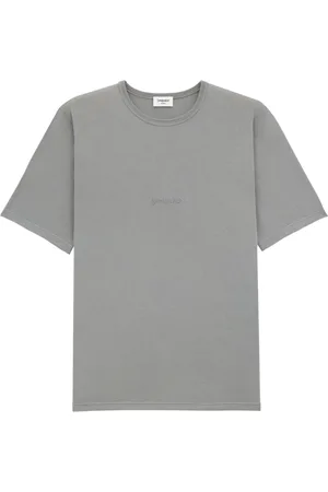 Saint Laurent Koszulki, Mężczyzna, Szary, XL, Bawełna, T-shirt z okrągłym dekoltem