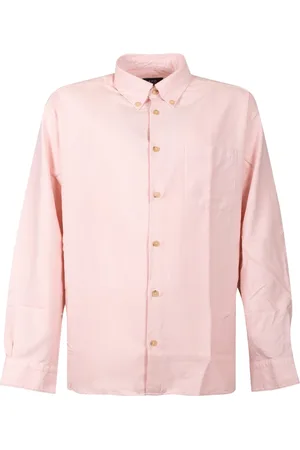 A.P.C. Koszule, Mężczyzna, Różowy, L, Różowa Bawełniana Koszula