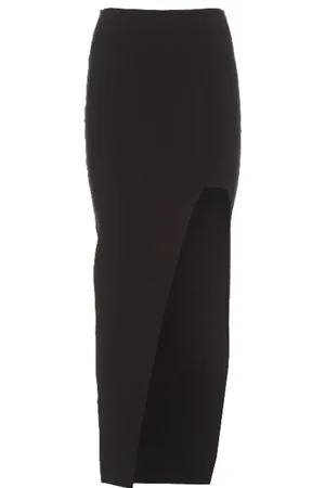 Rick Owens Spódnice, Kobieta, Czarny, M, Poliester, Stylowa Spódnica