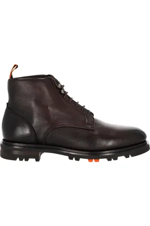 santoni Buty, Mężczyzna, brązowy, 42 EU, Skóra, Logan Płaskie Buty