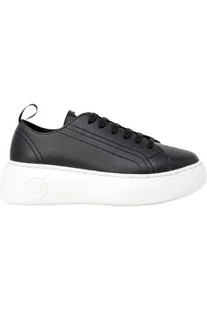Armani Exchange Buty, Kobieta, Czarny, 40 EU, Skóra, Sneakersy ze sztucznej skóry