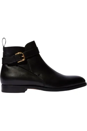 Scarosso Buty, Mężczyzna, Czarny, 43 1/2 EU, Skóra, Czarne sztyblety Taylor Jodhpur