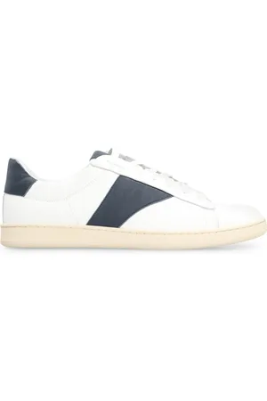 Rhude Buty, Mężczyzna, Biały, 44 EU, Skóra, Vintage Court Leather Low-Top Sneakers