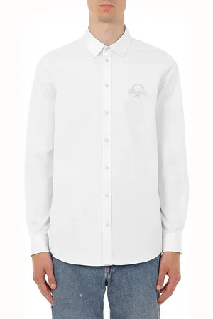 Moschino Koszule, Mężczyzna, Biały, L, Biała Bawełniana Koszula Regular Fit