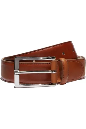 Scarosso Akcesoria, Mężczyzna, brązowy, 120 CM, Skóra, Cintura Cognac Classica Belt