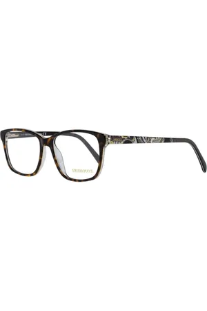Emilio Pucci Akcesoria, Kobieta, brązowy, ONE SIZE, Brązowe Okulary Optyczne Dla Kobiet z Zawiasem na Sprężynie
