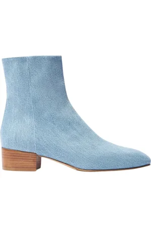 Scarosso Buty, Kobieta, Niebieski, 35 EU, Denim, Ambra Jasnoniebieskie Denimowe Botki na Obcasie