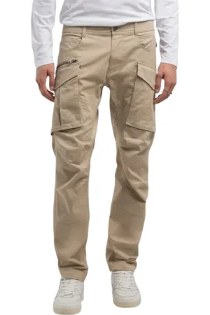 Replay Spodnie, Mężczyzna, Beżowy, W29, Bawełna, Spodnie Cargo Slim-fit