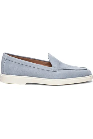 santoni Buty, Kobieta, Niebieski, 38 EU, Zamsz, Zamszowe mokasyny