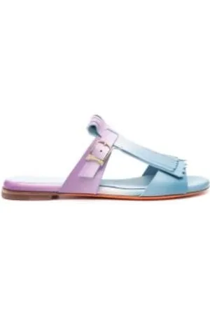 santoni Buty, Kobieta, Wielobarwność, 37 1/2 EU, Skóra, Sandały Fringed Dua