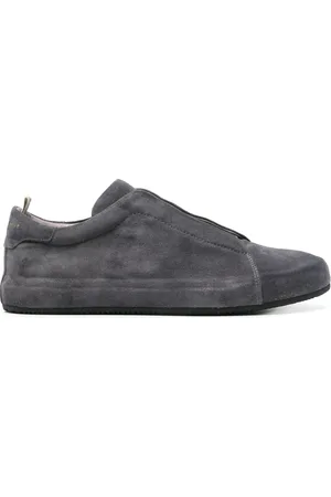 Officine creative Buty, Mężczyzna, Niebieski, 42 EU, Zamsz, Suede sneakers, Made in Italy
