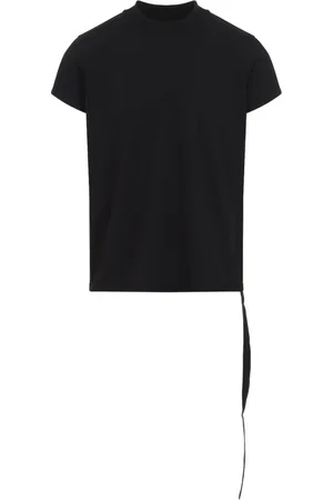 Rick Owens Koszulki, Mężczyzna, Czarny, XL, Bawełna, Czarny T-Shirt