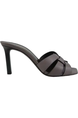 Saint Laurent Buty, Kobieta, Szary, 37 EU, Skóra, Tribute Mule 85