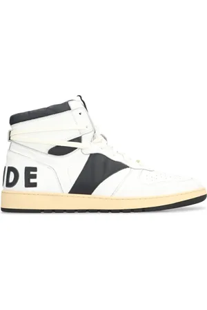 Rhude Buty, Mężczyzna, Biały, 40 EU, Skóra, Vintage Skórzane Sneakersy High-Top