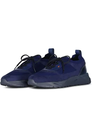 santoni Buty, Mężczyzna, Niebieski, 42 EU, Elastyczne Sneakersy Wsuwane