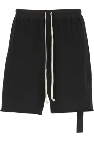 Rick Owens Szorty, Mężczyzna, Czarny, XL, Bawełna, Bawełniane szorty bermudy