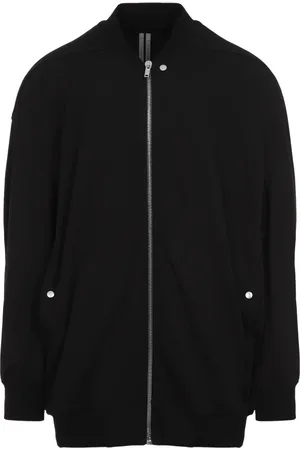 Rick Owens Kurtki, Mężczyzna, Czarny, L, Bawełna, Czarna Bluza