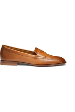 santoni Buty, Kobieta, brązowy, 37 1/2 EU, Skóra, Skórzane Penny Mokasynyy