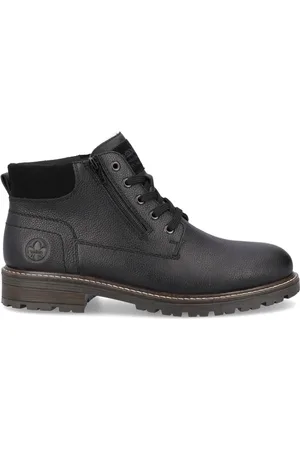 Rieker Buty, Mężczyzna, Czarny, 41 EU, Wełna, Sznurowane botki casual