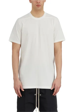 Rick Owens Koszulki, Mężczyzna, Biały, M, Bawełna, Koszulka Milk Level