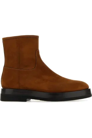 santoni Buty, Mężczyzna, brązowy, 39 EU, Zamsz, Karmelowe Botki z Zamszu