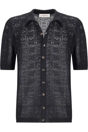 LANEUS Koszule, Mężczyzna, Czarny, M, Czarne T-shirty i Pola