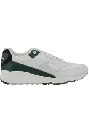 Saint Laurent Buty, Mężczyzna, Biały, 43 1/2 EU, Skóra, Skórzane sneakersy z monogramem na pięcie