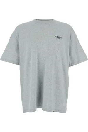 Represent Koszulki, Mężczyzna, Szary, M, Bawełna, Logo T-Shirt