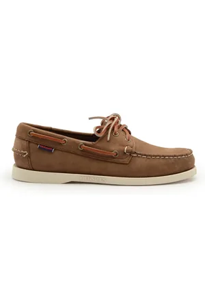SEBAGO Buty, Mężczyzna, brązowy, 43 EU, Brązowe skórzane mokasyny