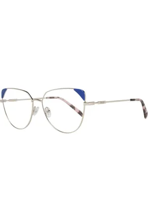 Emilio Pucci Akcesoria, Kobieta, Żółty, ONE SIZE, Złote Okulary Damskie z Etui
