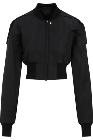 Rick Owens Kurtki, Kobieta, Czarny, 2XS, Poliester, Kurtka Bomberka Collage