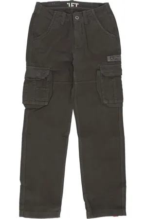 Alpha Industries Spodnie, Mężczyzna, Zielony, W36, Szara Czarna Jet Pant Streetwear